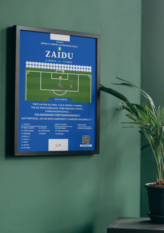 Zaidu Champion Last Minute Goal Benfica vs Porto - Primeira Liga Portuguesa 2021/2022