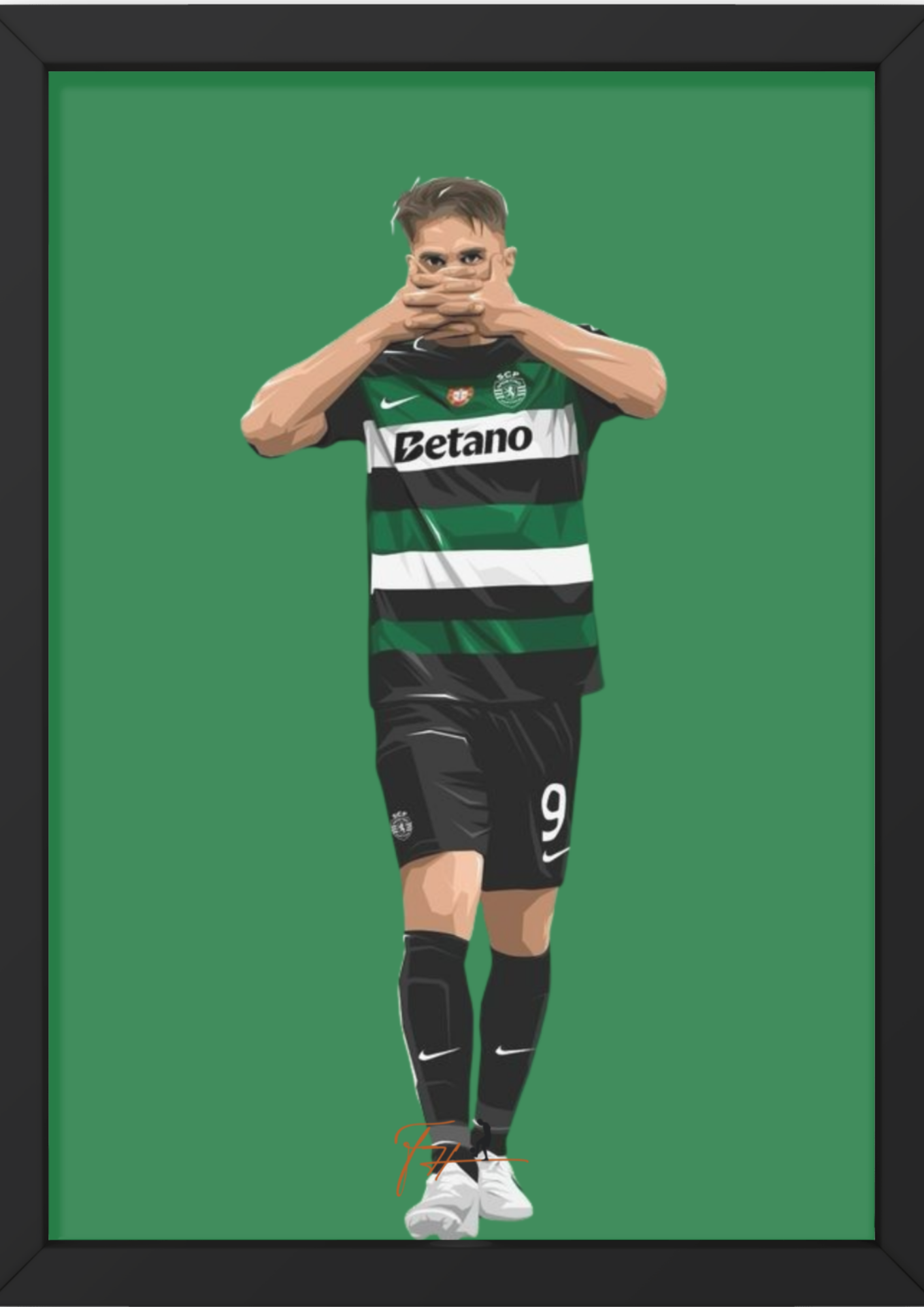 Gyökeres Mask Celebration Hattrick Sporting vs Manchester City - Champions League 2024/2025