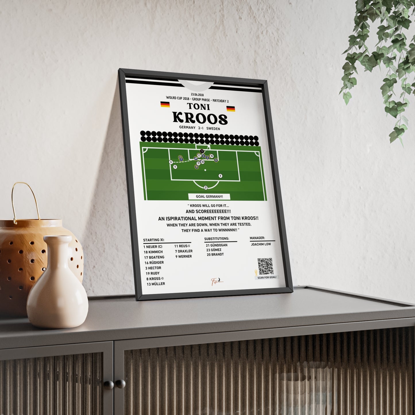 Toni Kross Freekick Last Minute Goal Germany vs Sweden - FIFA World Cup Group Phase 2018