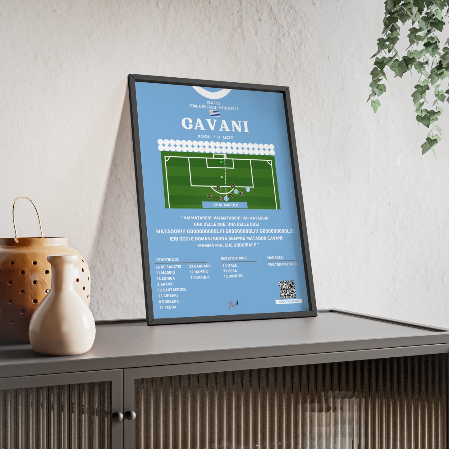 Cavani Crazy Goal Napoli Vs Lecce - Serie A 2010/2011