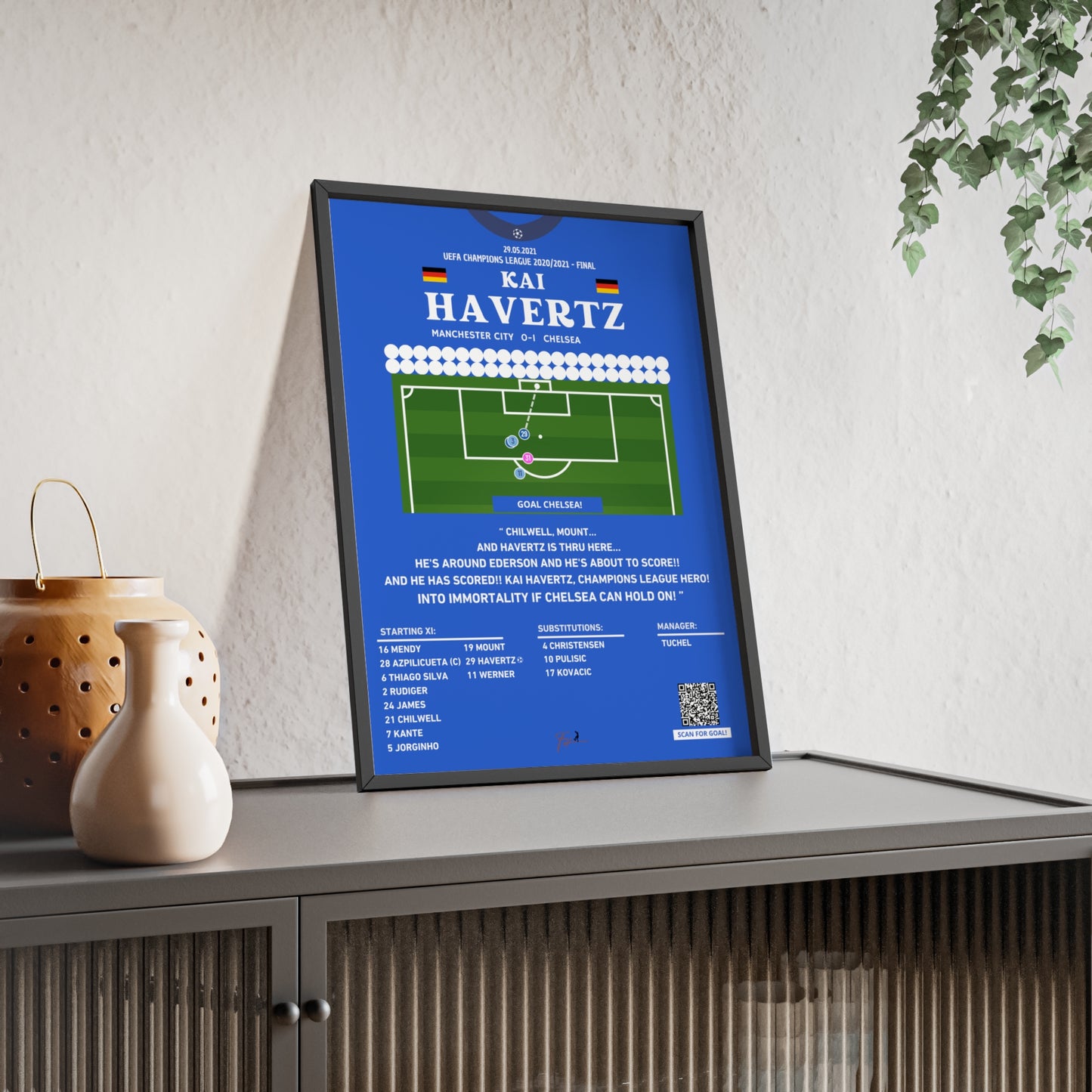 Kai Havertz Goal Chelsea vs Manchester City- Champions League Final 2021/2022