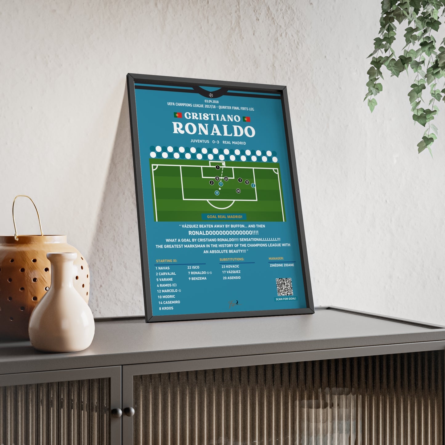 Cristiano Ronaldo Bisiklet Golü Juventus vs Real Madrid - Şampiyonlar Ligi Çeyrek Final 2017/2018