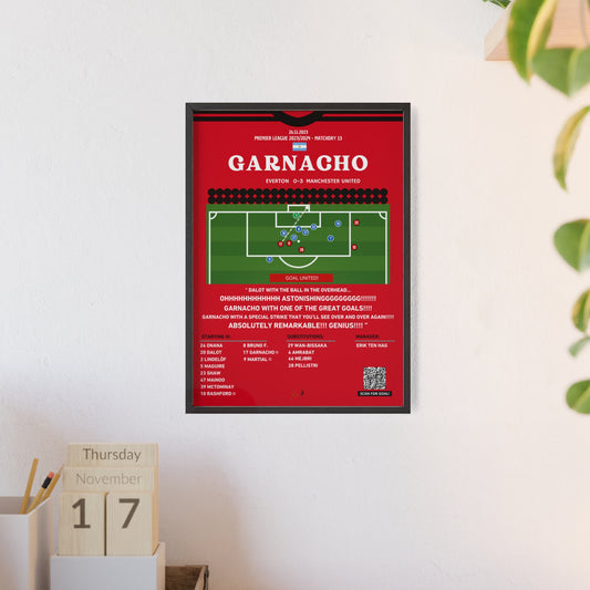 Garnacho Bicycle Goal Manchester United vs Everton - Premier League 2023/2024