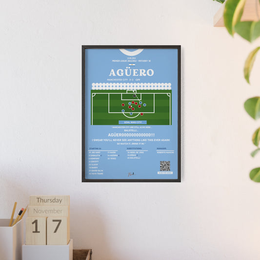 Sergio Aguero Last Minute Goal Manchester City Vs QPR - Premier League 2011/2012