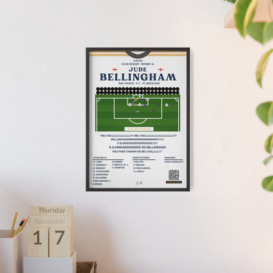 Jude Bellingham "BELI GOL" Last Minute Goal Real Madrid vs Barcelona - La Liga 2023/2024