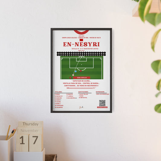 En-Nesyri Goal Sevilla vs Manchester United - Europa League Quarter Finals 2022/2023