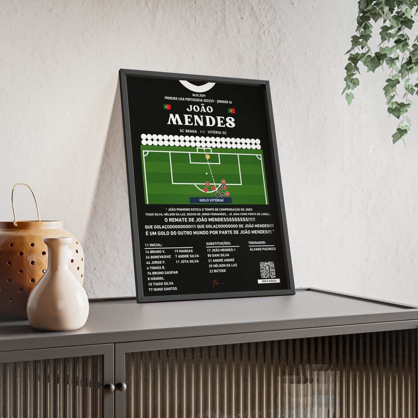 João Mendes Last Minute Goal Braga vs Vitória - Primeira Liga Portuguesa 2023/2024