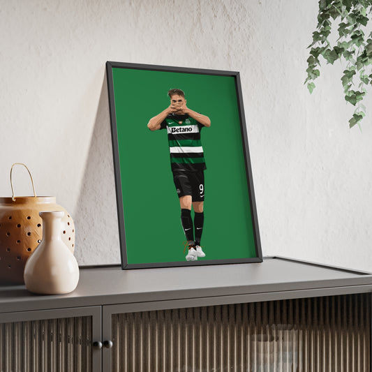 Gyökeres Mask Celebration Hattrick Sporting vs Manchester City - Champions League 2024/2025