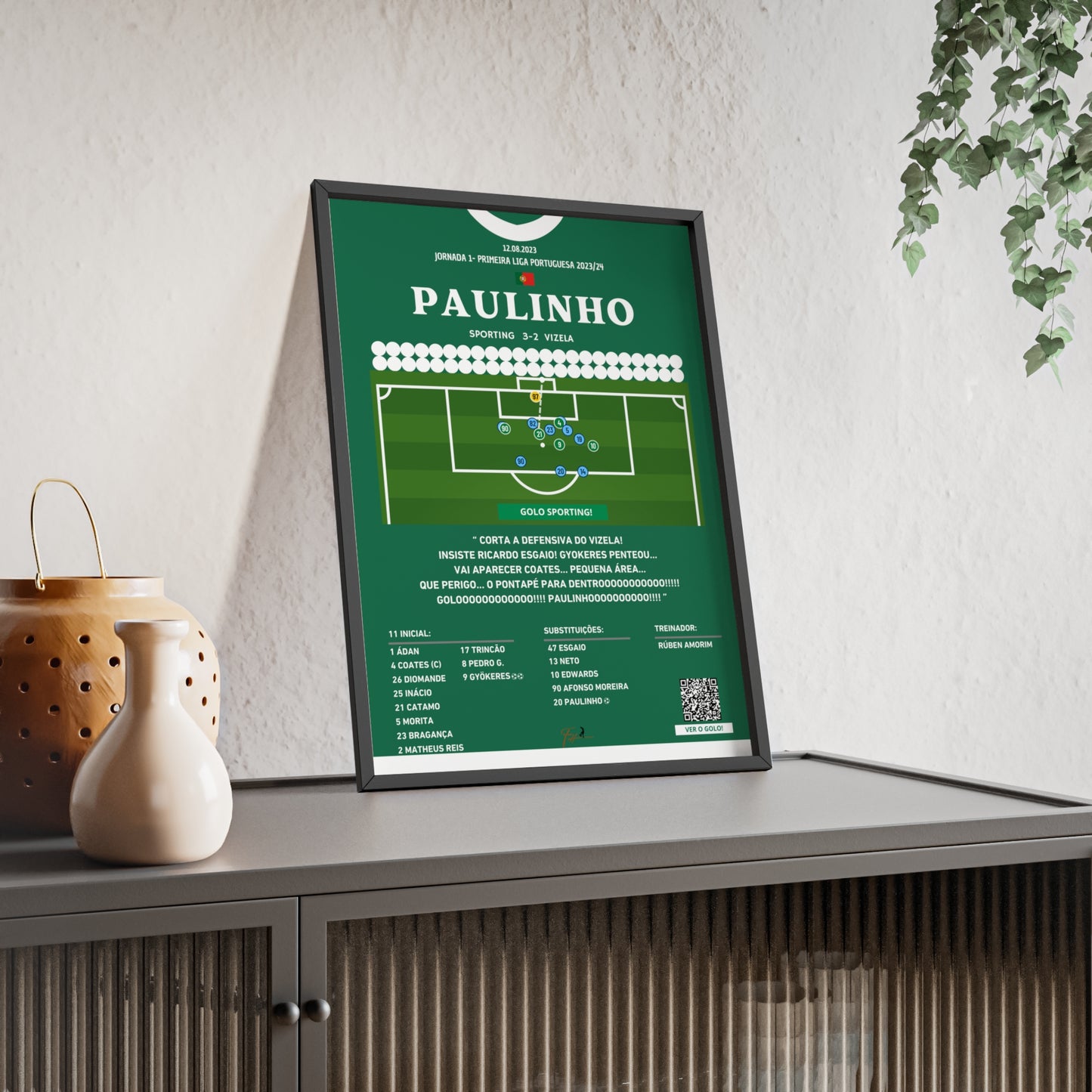 Paulinho Last Minute Goal Sporting vs Vizela - Primeira Liga Portuguesa 2023/2024