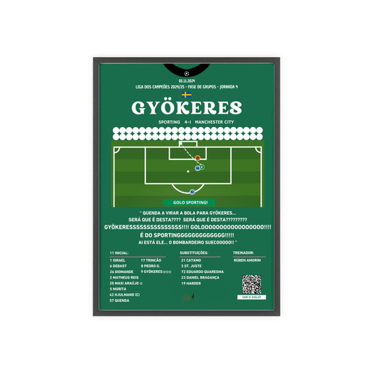 Gyökeres Hattrick Mask Celebration Bundle Sporting Vs Manchester City - 2024/2025