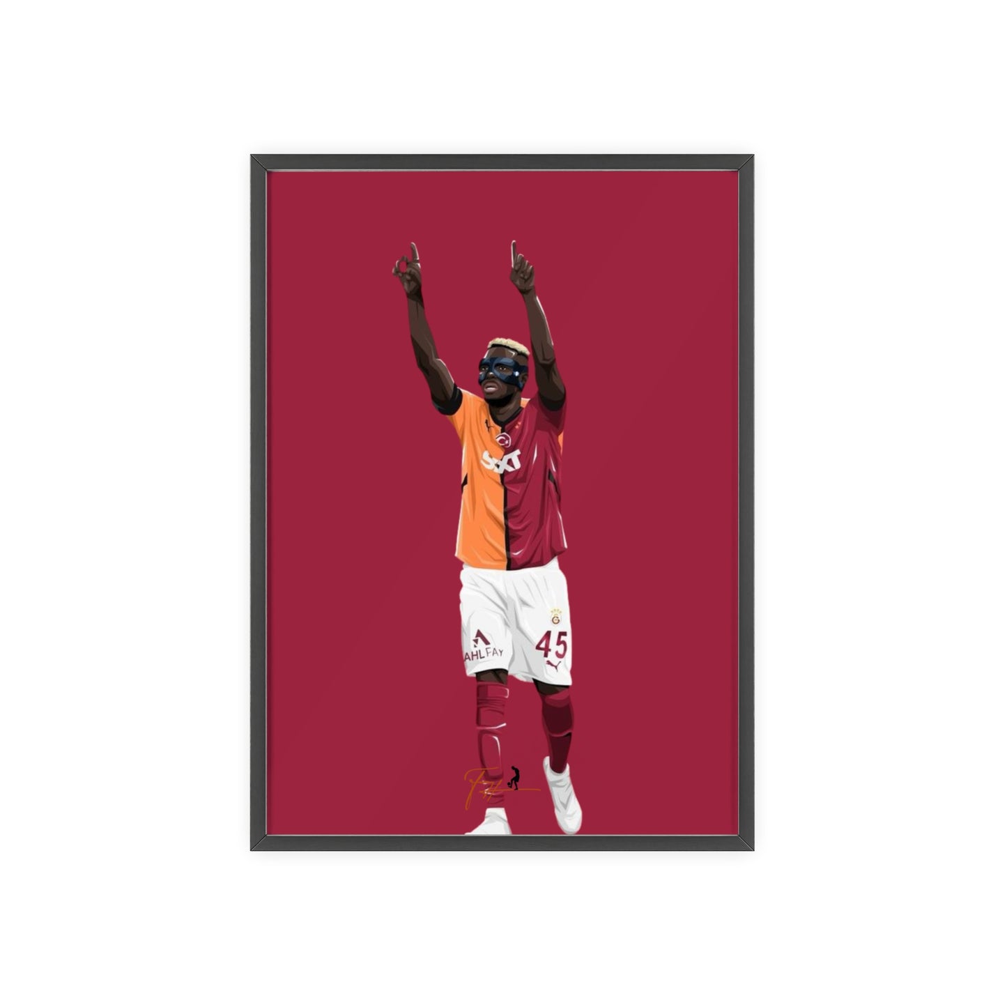 Victor Osimhen Galatasaray Bundle Bicycle Kick + Mask Celebration