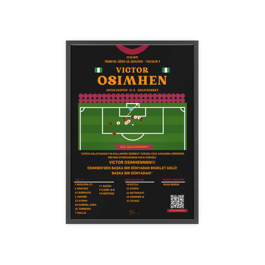 Victor Osimhen Galatasaray Bundle Bicycle Kick + Mask Celebration