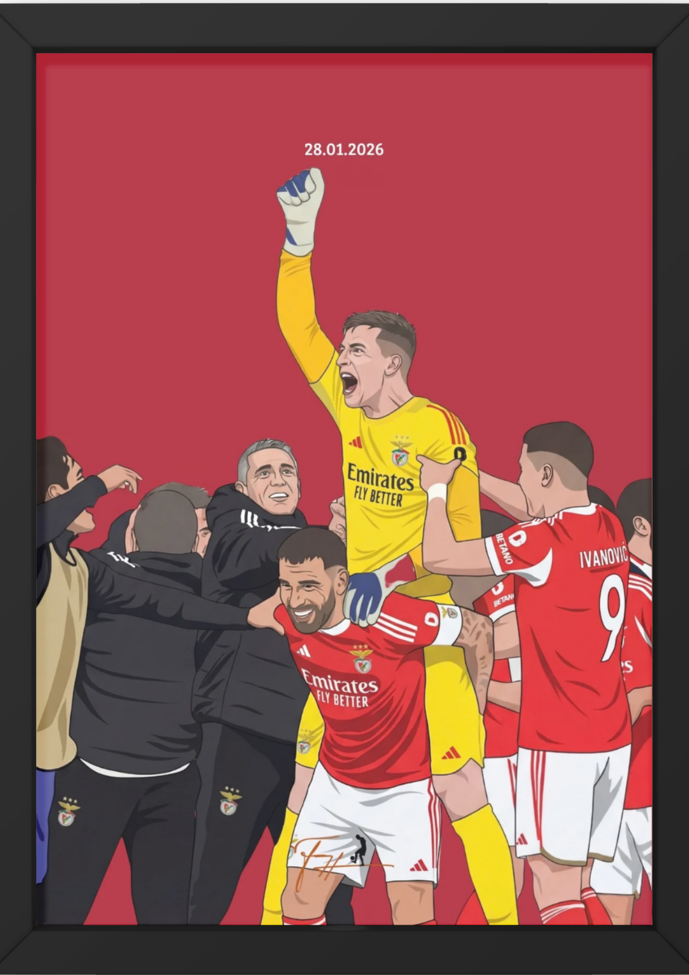 Trubin Last Minute Goal Celebration Benfica vs Real Madrid - Champions League 25/26