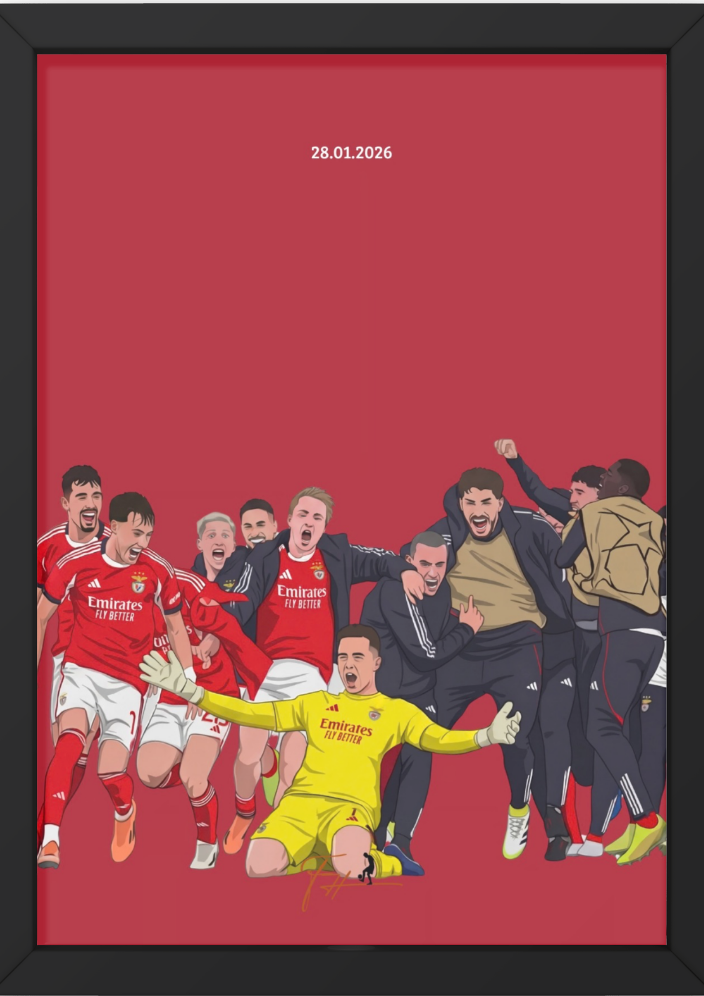 Trubin Last Minute Goal Celebration Benfica vs Real Madrid - Champions League 25/26