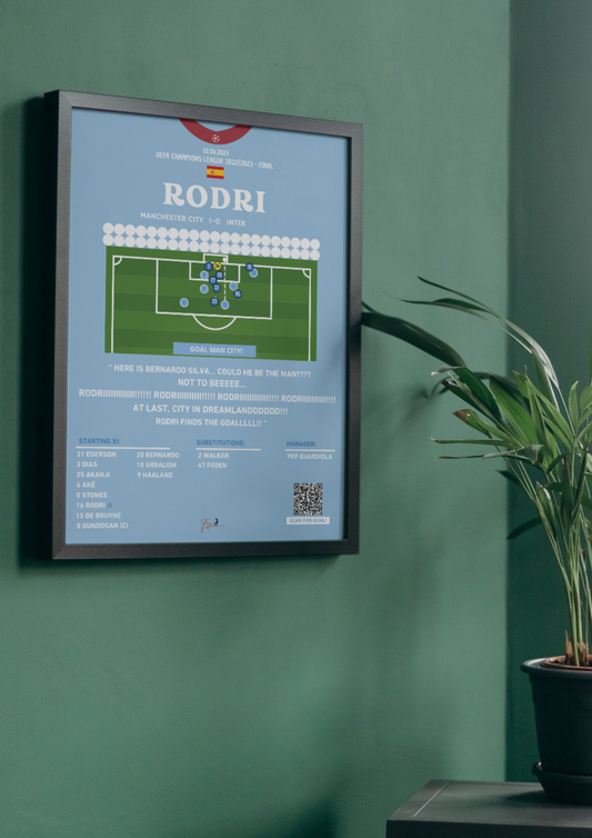 Rodri Final Goal Manchester City vs Internazionale- Champions League Final 2022/2023