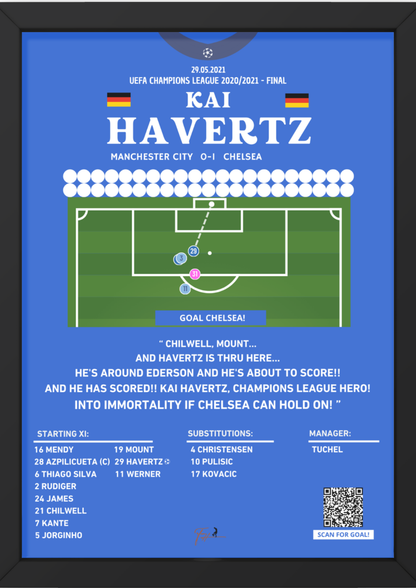Kai Havertz Goal Chelsea vs Manchester City- Champions League Final 2021/2022