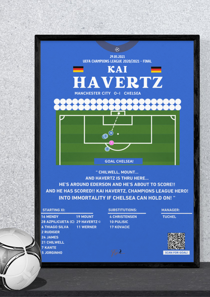 Kai Havertz Goal Chelsea vs Manchester City- Champions League Final 2021/2022