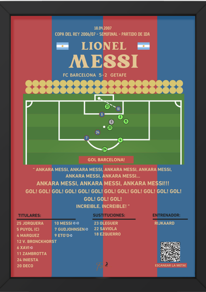 Lionel Messi "Ankara Messi" Goal Barcelona vs Getafe - Copa del Rey Semifinal 2006/2007