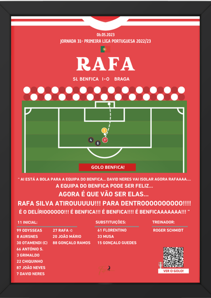 Rafa Silva Goal Benfica vs Braga - Primeira Liga Portuguesa 2022/2023
