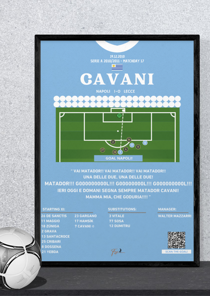 Cavani Crazy Goal Napoli Vs Lecce - Serie A 2010/2011