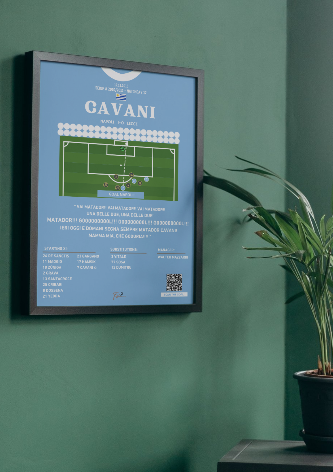 Cavani Crazy Goal Napoli Vs Lecce - Serie A 2010/2011