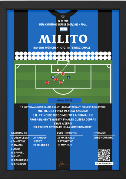 Diego Milito Final Goal Bayern vs Inter- Champions League Final 2009/2010
