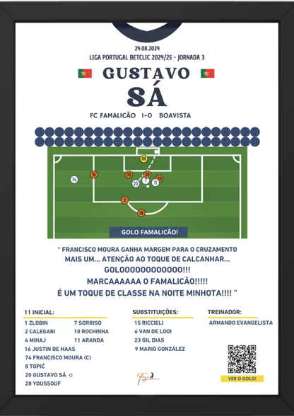 Gustavo Sá Goal Famalicão vs Boavista - Primeira Liga Portuguesa 2024/2025
