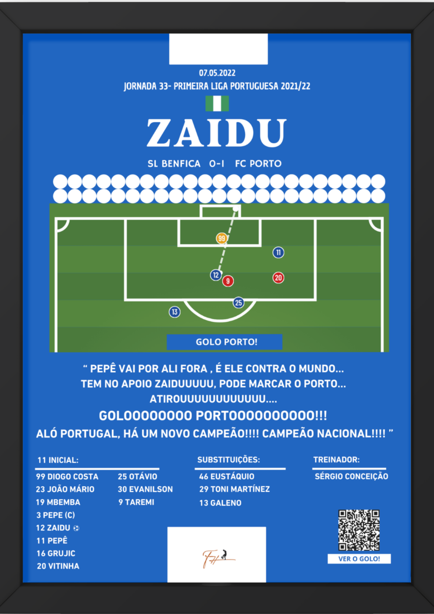 Zaidu Champion Last Minute Goal Benfica vs Porto - Primeira Liga Portuguesa 2021/2022