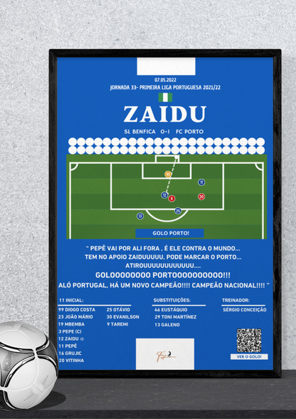 Zaidu Champion Last Minute Goal Benfica vs Porto - Primeira Liga Portuguesa 2021/2022