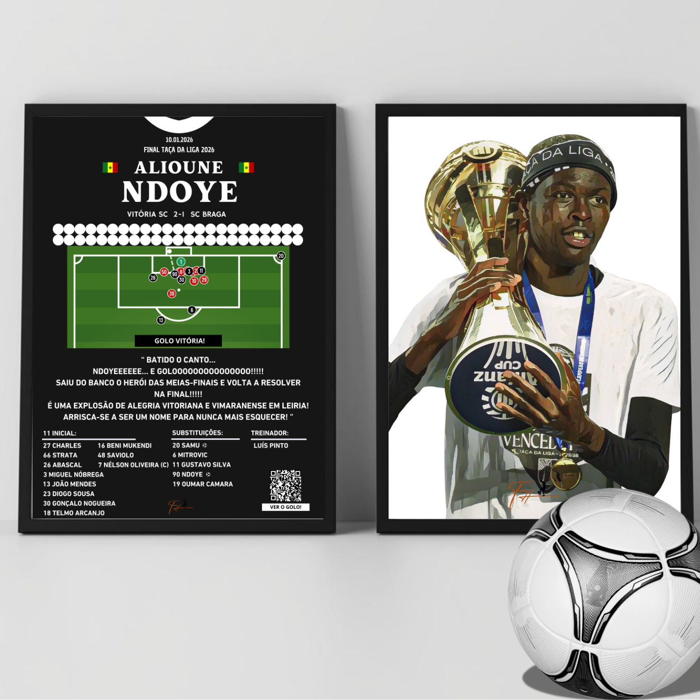 Alioune Ndoye Vitória vs Braga - Taça da Liga 2026