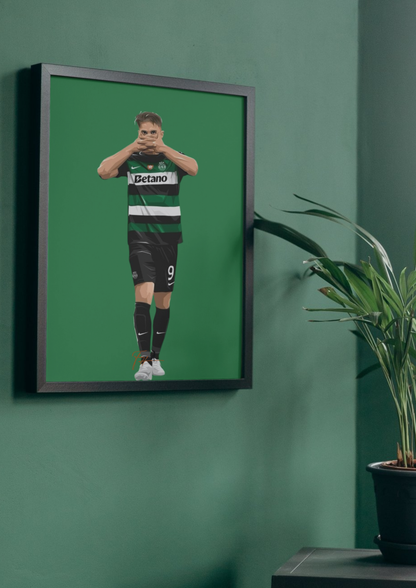 Gyökeres Mask Celebration Hattrick Sporting vs Manchester City - Champions League 2024/2025