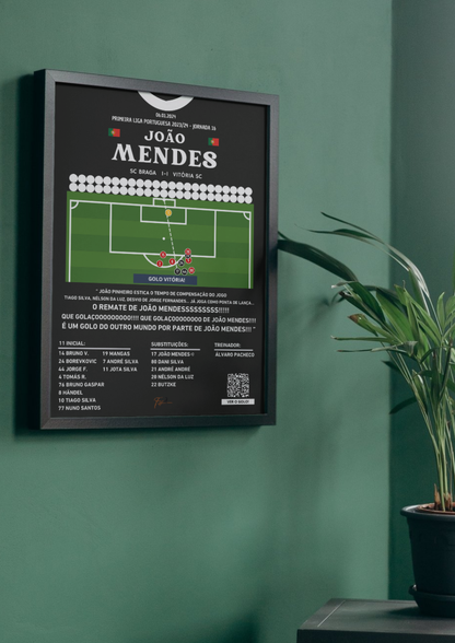 João Mendes Last Minute Goal Braga vs Vitória - Primeira Liga Portuguesa 2023/2024