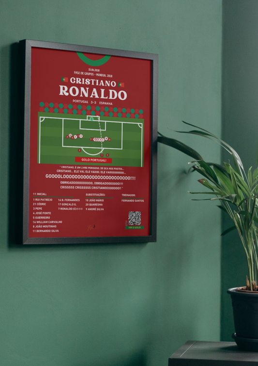 Cristiano Ronaldo FreeKick Goal Portugal x Espanha - Copa do Mundo FIFA 2018