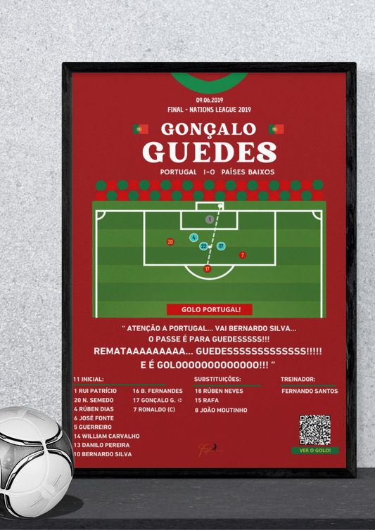 Gonçalo Guedes Goal Portugal vs Netherlands - Nations League Final 2019