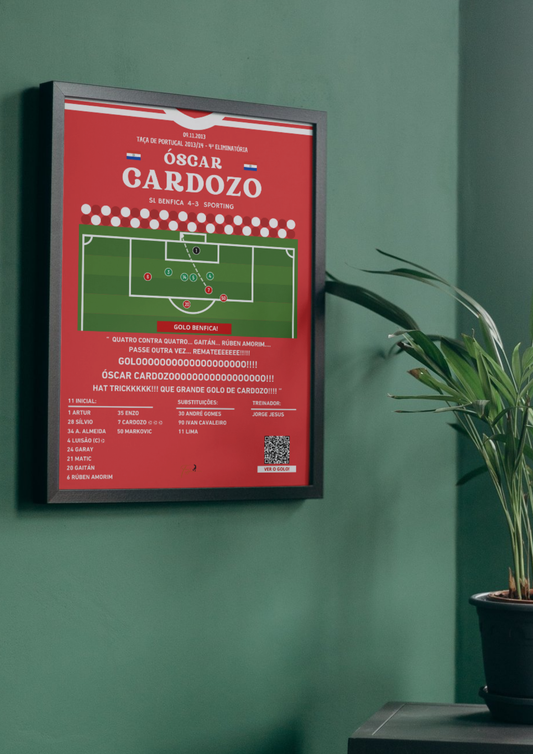 Óscar Carzozo Hattick Final Goal Benfica vs Sporting - Taça de Portugal 2013