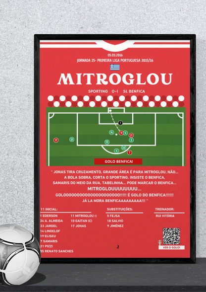 Mitroglou Goal Benfica vs Sporting - Primeira Liga Portuguesa 2015/2016