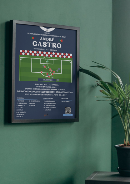 André Castro Goal Union Berlin vs Braga - Champions League 2023/2024