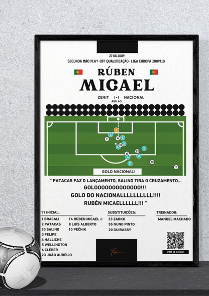 Rúben Micael Goal Zenit vs Nacional da Madeira - Europa League 2009/2010