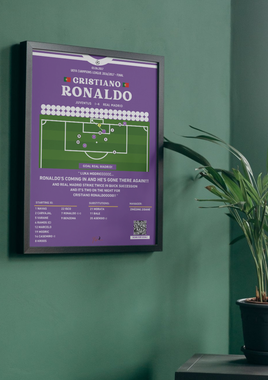 Cristiano Ronaldo Final Goal Real Madrid vs Juventus- Champions League Final 2016/2017