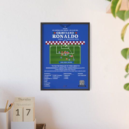 Cristiano Ronaldo Freekick Goal Arsenal Vs Manchester United - Semi Final Champions League 2008/2009